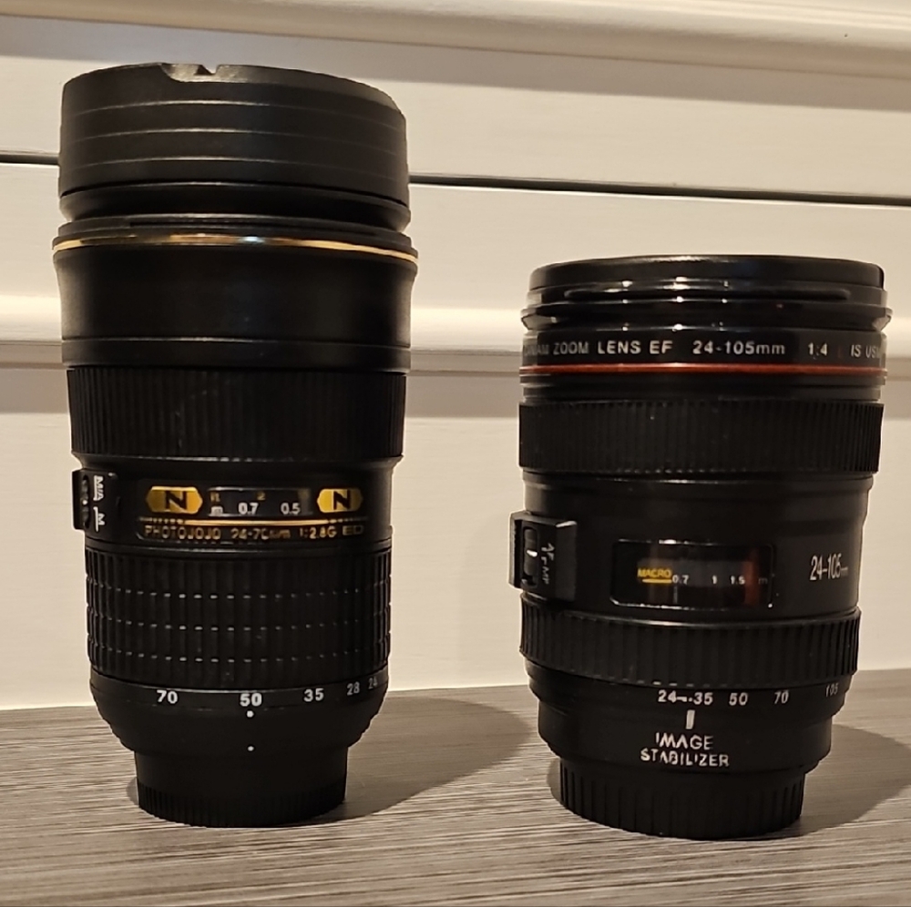 B1G1! MUGS! Nikon Lens Mug & Canon Lens Cup
